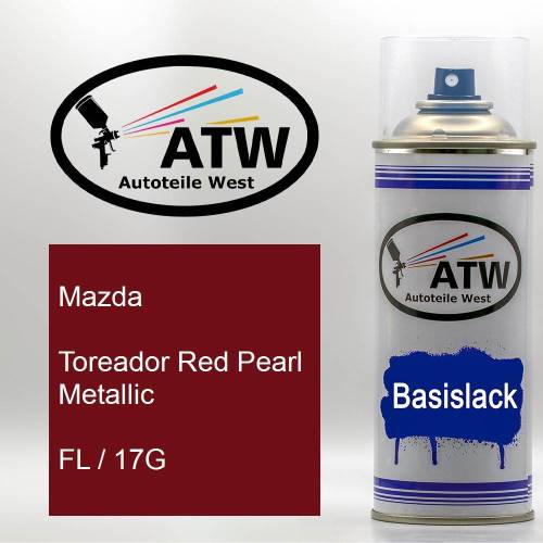 Mazda, Toreador Red Pearl Metallic, FL / 17G: 400ml Sprühdose, von ATW Autoteile West.